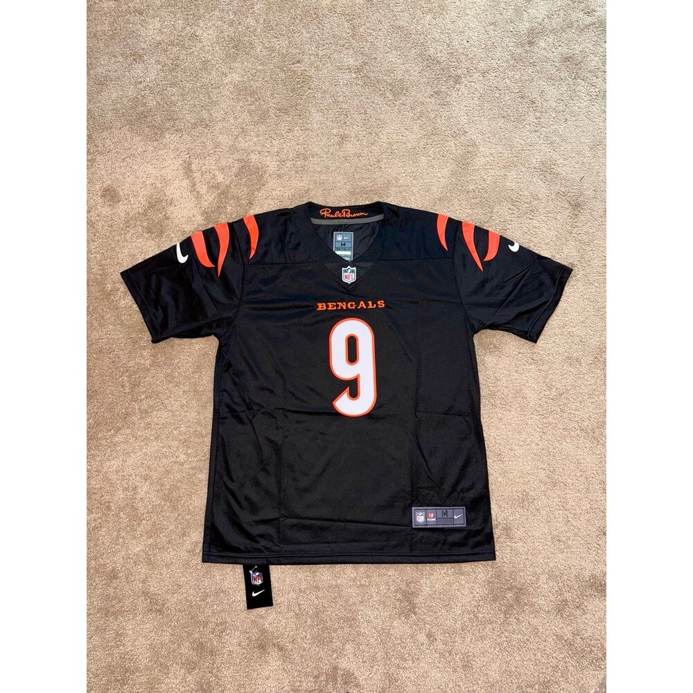 Joe Burrow Cincinnati Bengals Jersey Men’s Medium Nike Black NFL New With Tags
